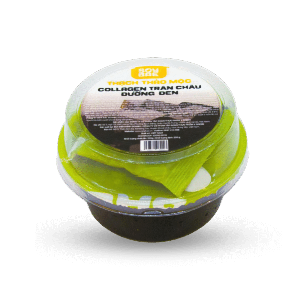 Thạch thảo mộc collagen trân châu đường đen
