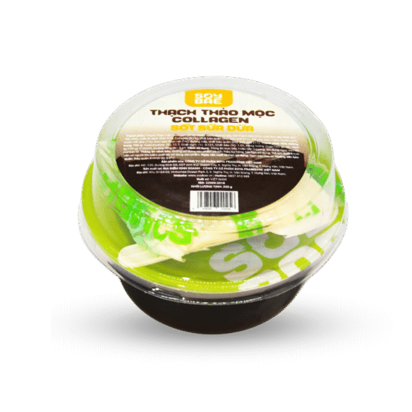 Thạch thảo mộc collagen sốt sữa dừa