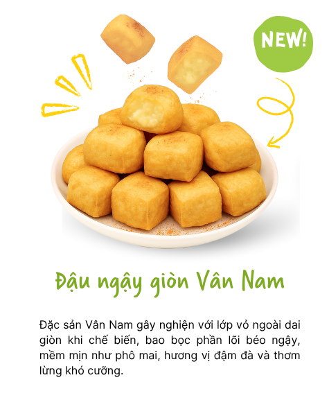 Tau hu tuoi sot duong gung 150g Tau hu tuoi sot duong gung la bieu tuong cua huong vi truyen thong cua nguoi Viet. Su ket hop hoan hao giua vi mem min ngot ngao cua tau hu va huong thom dac tru